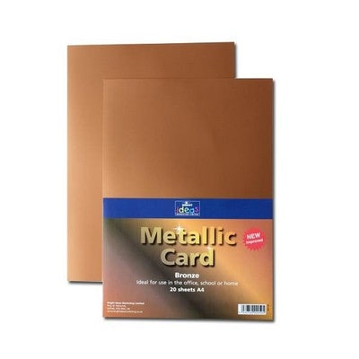 Carton métallisé A4 225 g/m² (lot/20) - bronze
