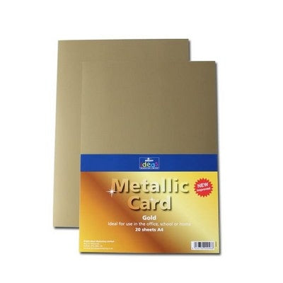 Carton métallisé A4 225 g/m² (lot/20) - or