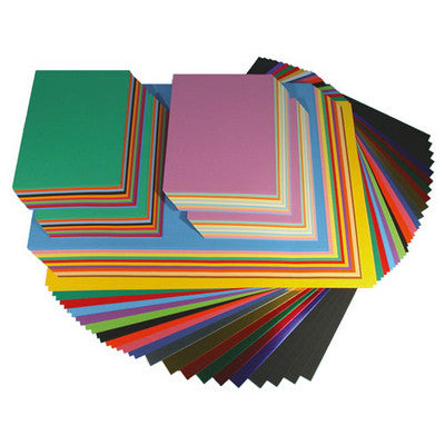 Assortiments de cartons et papiers colorés A4/A3 (lot/530)