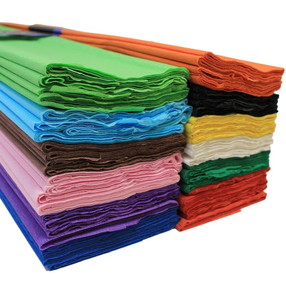 Papier crêpon (lot/50) - couleurs assorties