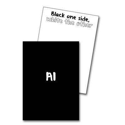 Carton d'encadrement A1 blanc/noir (lot/20)