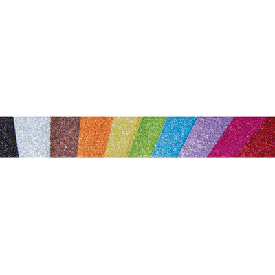 Cartons pailletés A4 couleurs assorties (lot/10)