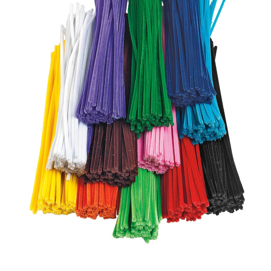 Chenilles 12 couleurs (lot/600)