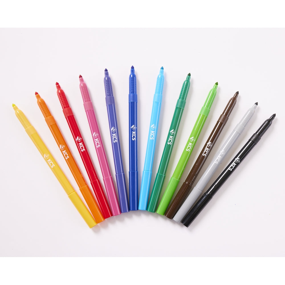 Feutres de coloriage à pointe conique KCS (lot/300)