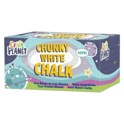 Craies Chunki boîte de 40 - blanches