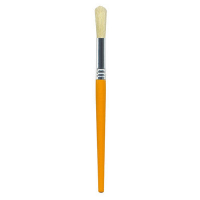 Pinceaux ronds courts en poils de sanglier (lot/4)