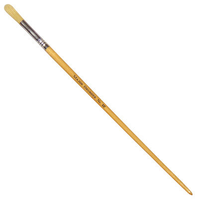 Pinceaux ronds poils de soie de porc (lot/10) - n° 12