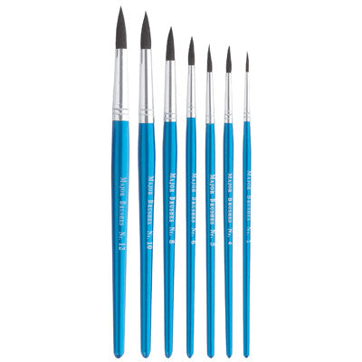 Pinceaux imitation écureuil (lot/60) - bleu