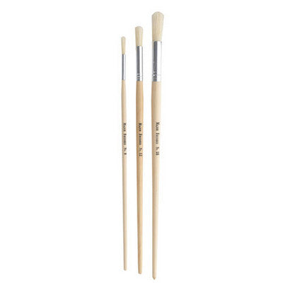 Pinceaux ronds poils de soie de porc (lot/30)