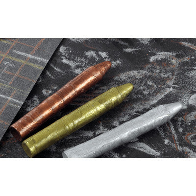 Crayons gras métalliques Scola (lot/48) - coloris assortis