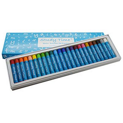 Pastels à l'huile jumbo solubles à l'eau (lot/24)