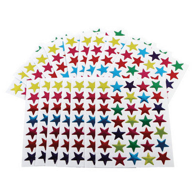 Gomettes étoiles (lot/700) - couleurs assorties