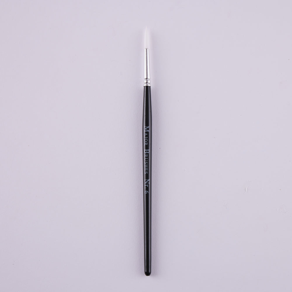 Pinceaux en poils synthétiques manche noir (lot/50) - assortiment de tailles
