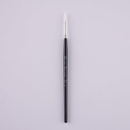 Pinceaux en poils synthétiques manche noir (lot/50) - assortiment de tailles