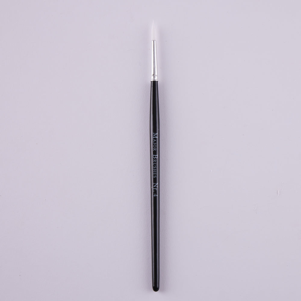 Pinceaux en poils synthétiques manche noir (lot/50) - assortiment de tailles