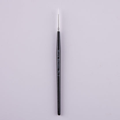 Pinceaux en poils synthétiques manche noir (lot/50) - assortiment de tailles