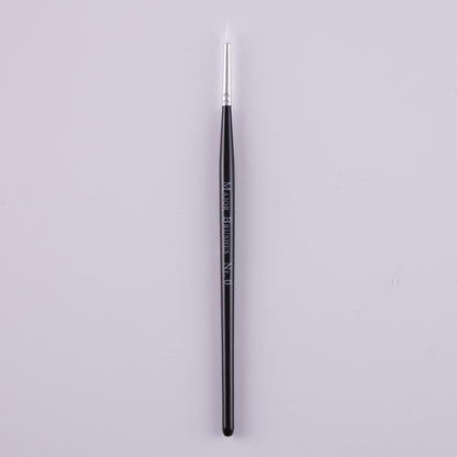 Pinceaux en poils synthétiques manche noir (lot/50) - assortiment de tailles