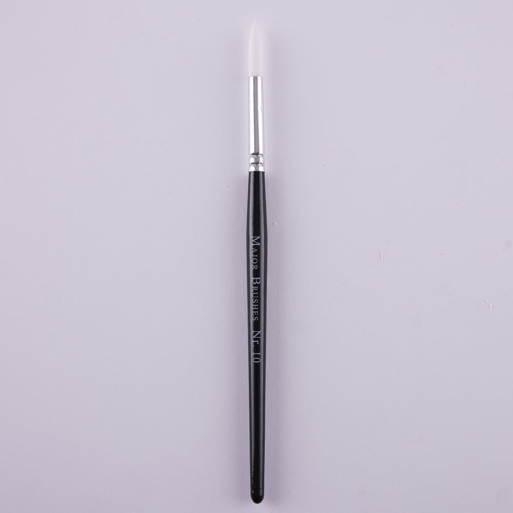 Pinceaux en poils synthétiques manche noir (lot/50) - assortiment de tailles