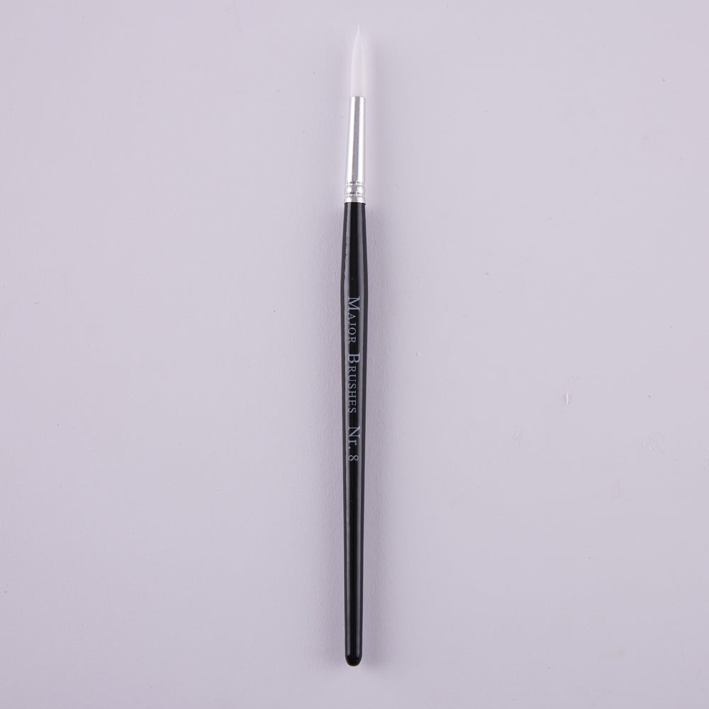 Pinceaux en poils synthétiques manche noir (lot/50) - assortiment de tailles