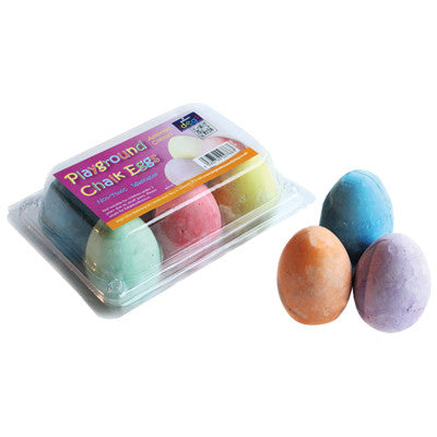 Craies colorées en forme d'œuf (lot/6)