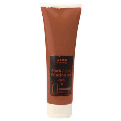 Encres pour impression au bloc 300 ml - terre de Sienne brûlée