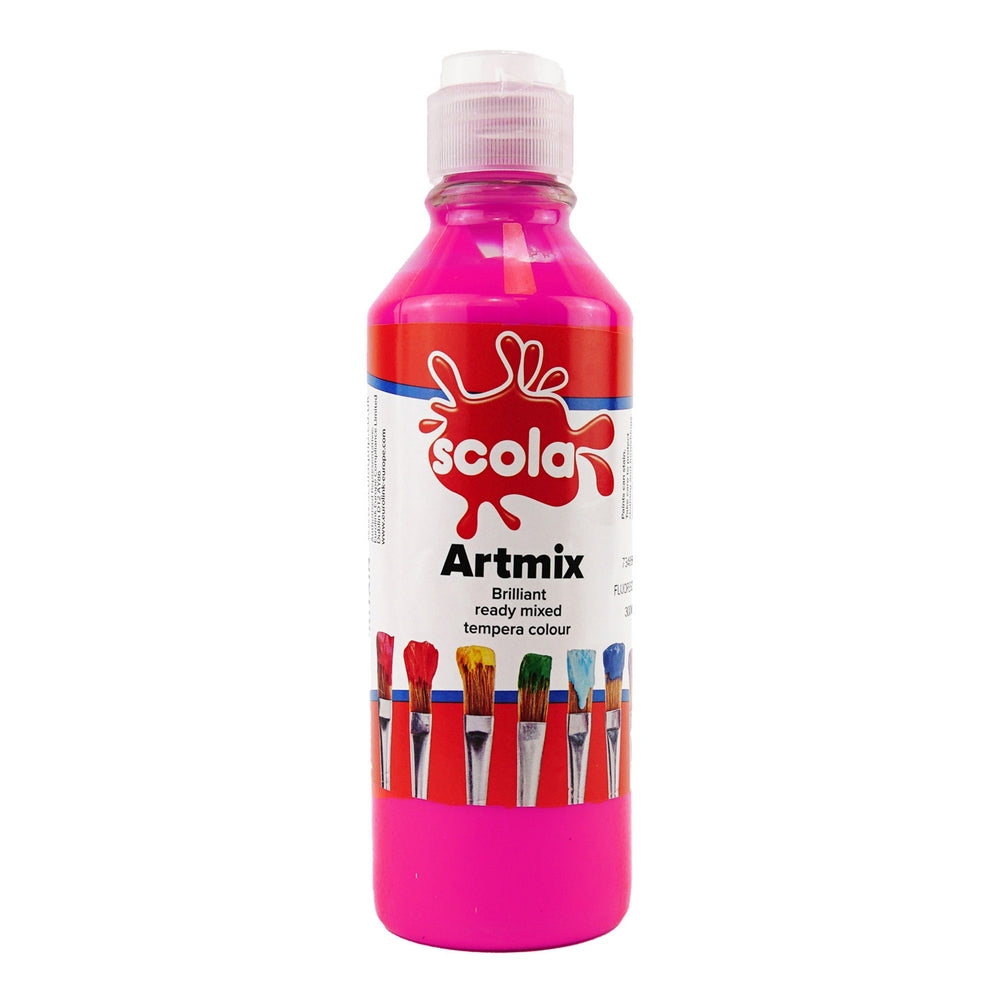Gouache fluorescente prête à l'emploi 600 ml (lot/6)