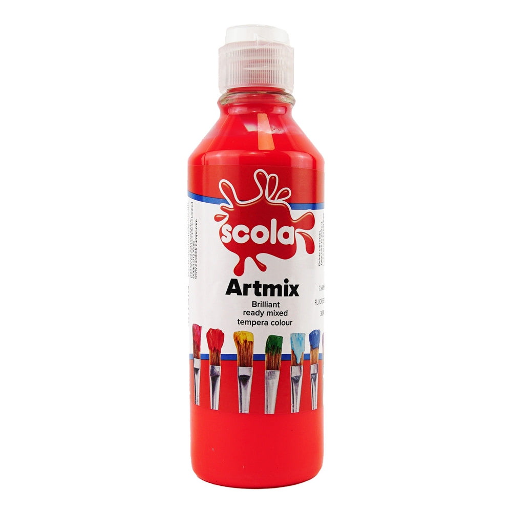 Gouache fluorescente prête à l'emploi 600 ml (lot/6)