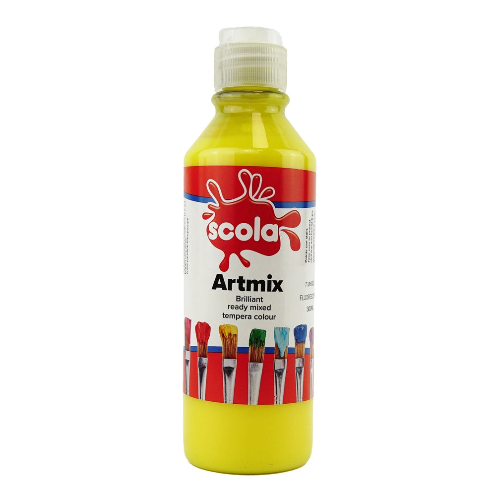Gouache fluorescente prête à l'emploi 600 ml (lot/6)