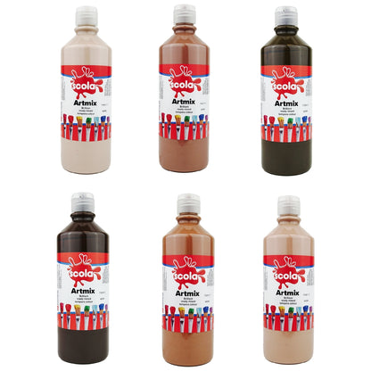 Peinture prête à l'emploi 600 ml (lot/6) - tons chair