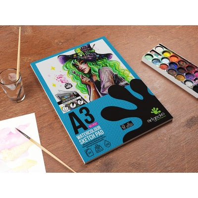 Bloc de papier aquarelle Artgecko Pro A3 300 g/m² - blanc