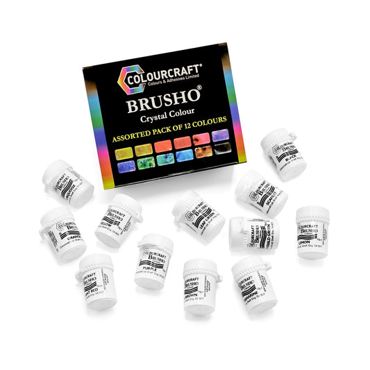 Poudre aquarelle Brusho Crystal (lot/12)