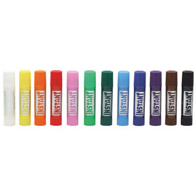 Bâtons de peinture couleurs assorties (lot/12)