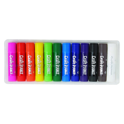 Bâtons de peinture couleurs assorties (lot/12)
