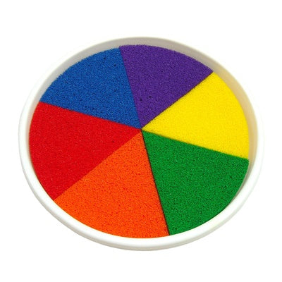 Tampon encreur géant arc-en-ciel