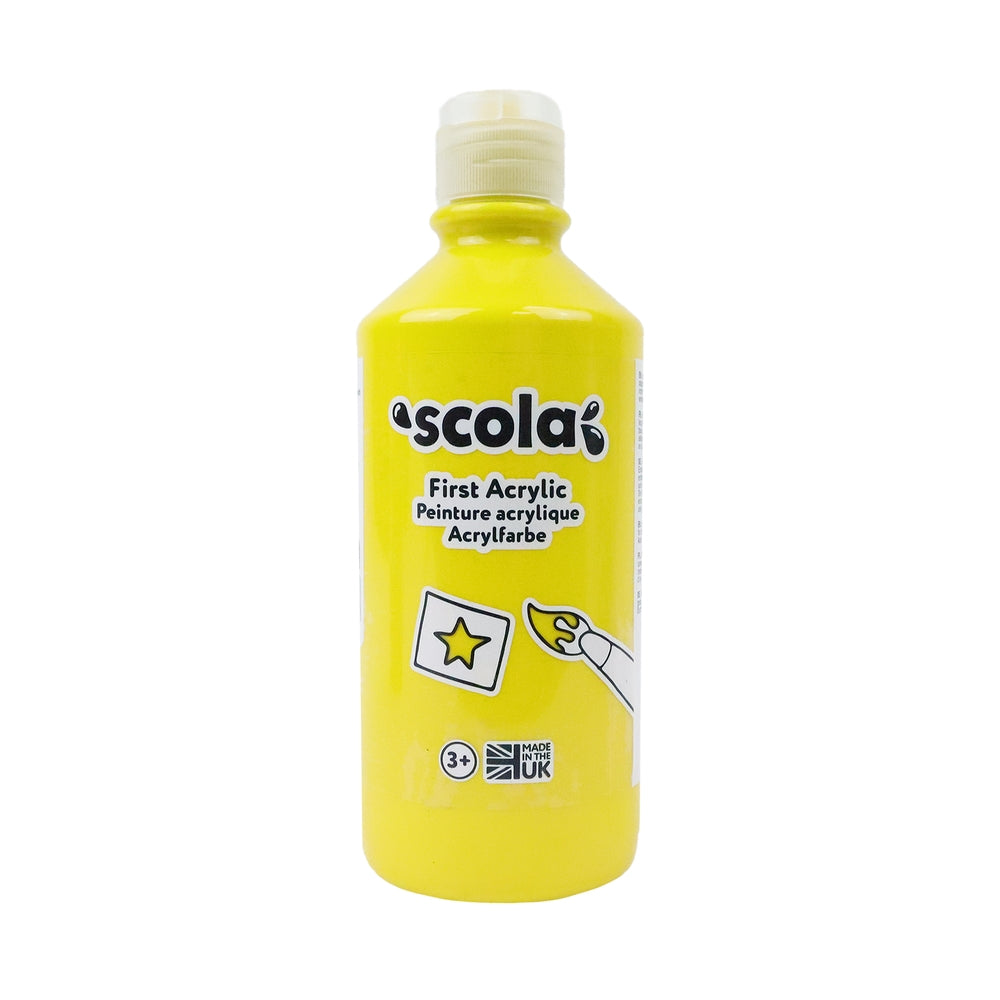 Peinture acrylique 500 ml - Jaune chaud