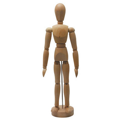 Mannequin articulé en bois naturel