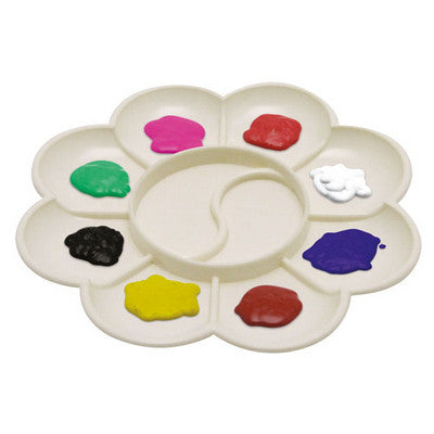 Palette fleur à 10 alvéoles blanche