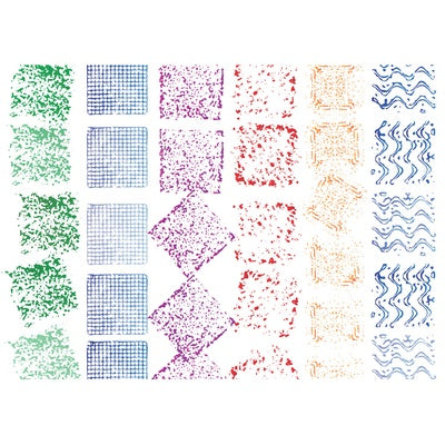 Tampons texturés (lot/6)