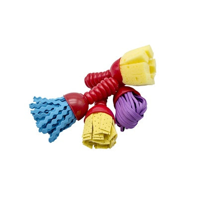 Pinceaux géants éponge et mousse (lot/4)