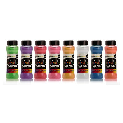 Sable couleurs vives 220 g (lot/8)