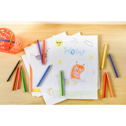 Crayons gras BIC Plastidecor (lot/24) - couleurs assorties
