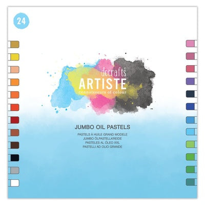 Pastels à l'huile mélangeables, coloris assortis - boîte de 24