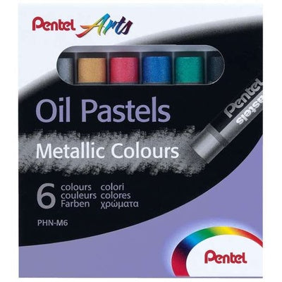 Pastels à l'huile métalliques Pentel Arts (lot/6)