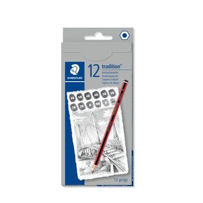 Crayons graphite Staedtler Tradition (lot/12)