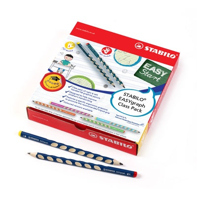 Crayons graphite ergonomiques HB STABILO EASYgraph (lot/48)