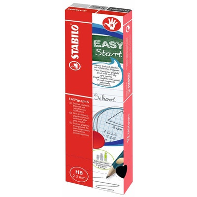 Crayons graphite STABILO EASYgraph S (lot/12) - pour droitiers