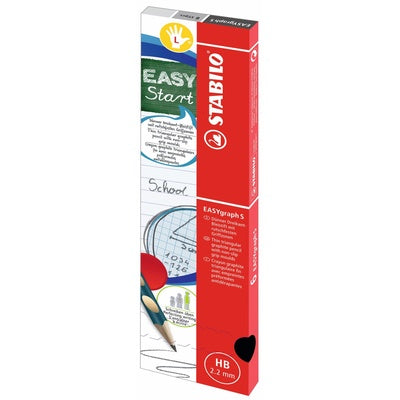 Crayons graphite STABILO EASYgraph S (lot/6) - pour gauchers