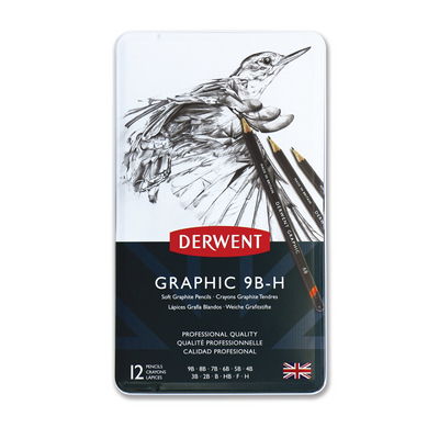 Crayons graphiques Derwent (lot/12)