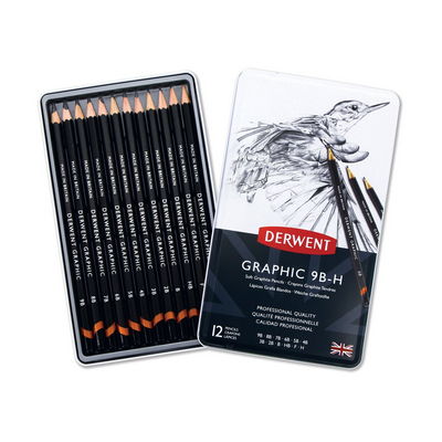 Crayons graphiques Derwent (lot/12)