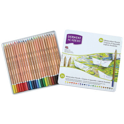 Crayons aquarellables Derwent Academy (lot/24)